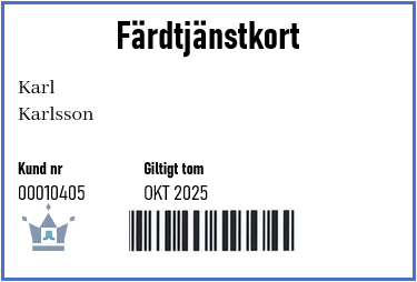 Färdtjänstkort